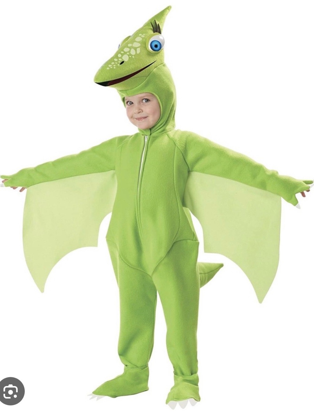 Kids Green Dinosaur Train Pterodactyl Costume - Classic Dino Wingsuit
